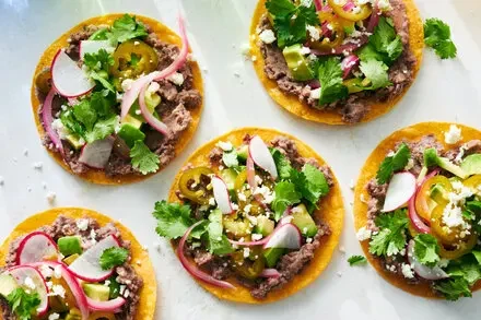 Avocado-Black Bean Tostadas