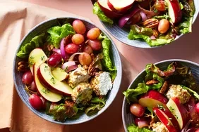 Herbes de Provence Goat Cheese Salad with Caramelized Grapes