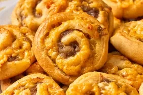 Sausage Cheddar Crescent Pinwheels