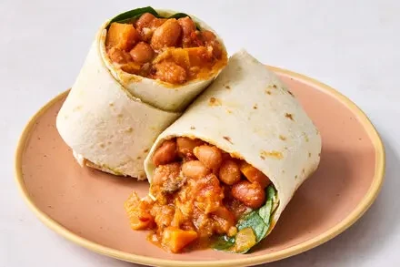 Smoky Bean and Sweet Potato Burritos