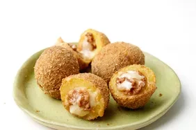 Air Fryer Cheesy Chorizo Potato Bombs