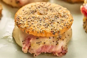 Savory Poppy Seed Ham and Cheese Cracker Bites