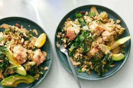 One-Pot Sesame Salmon and Quinoa