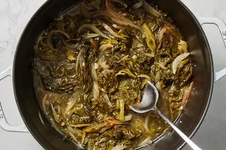 Braised Mustard Greens