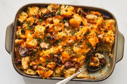Overnight Sausage and Mushroom Strata