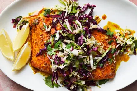 Likama Roasted Salmon With Cabbage Salad